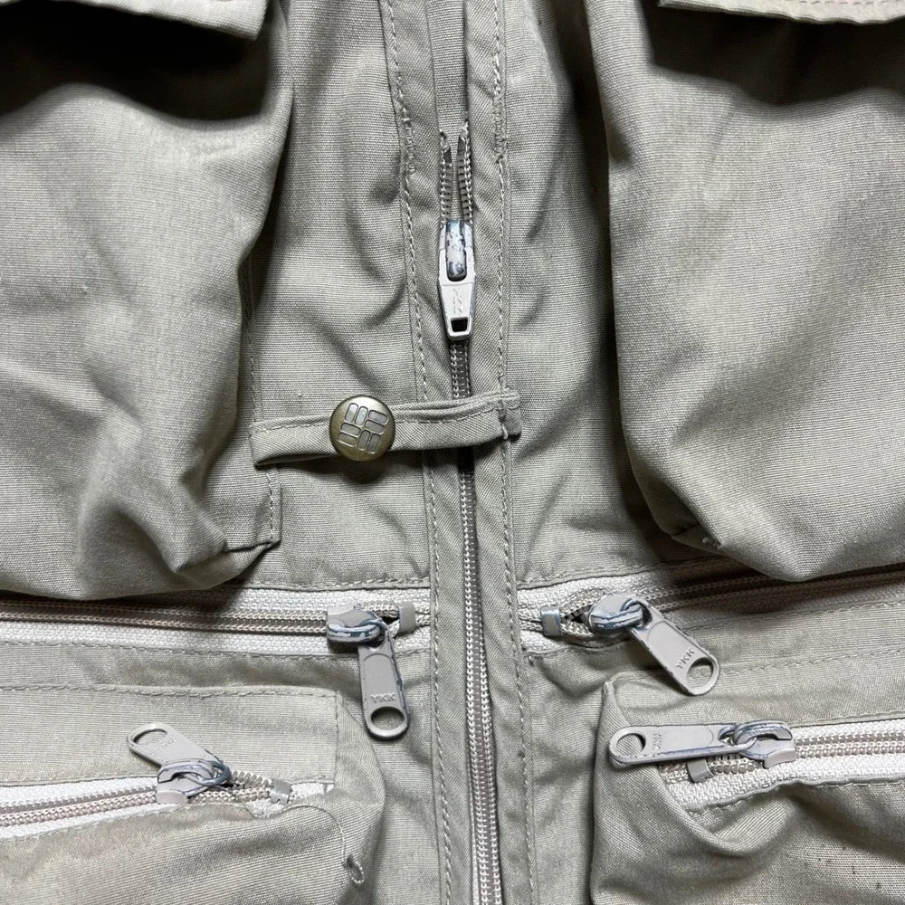 VINTAGE Columbia Sportswear Vest Mens S?? Fishing Utility Multi-Pocket Gorpcore - Picture 4 of 12